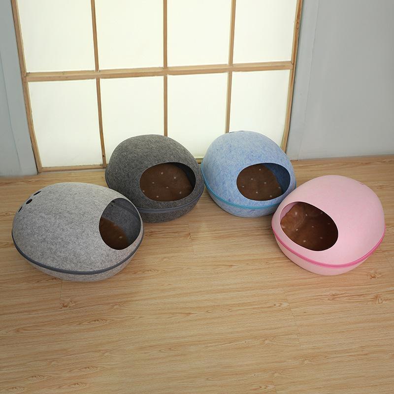  cat house dome type L pet bed dome egg type cat for bed felt sickle kama .. type pet house 40x48cm cat ..