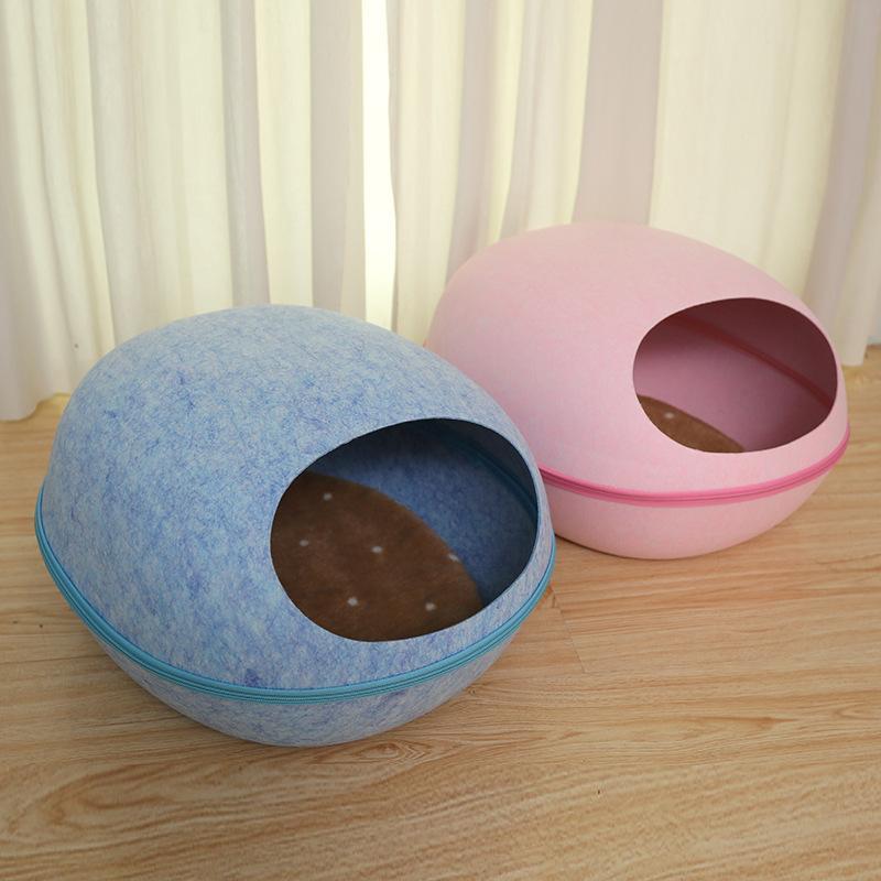 cat house dome type L pet bed dome egg type cat for bed felt sickle kama .. type pet house 40x48cm cat ..
