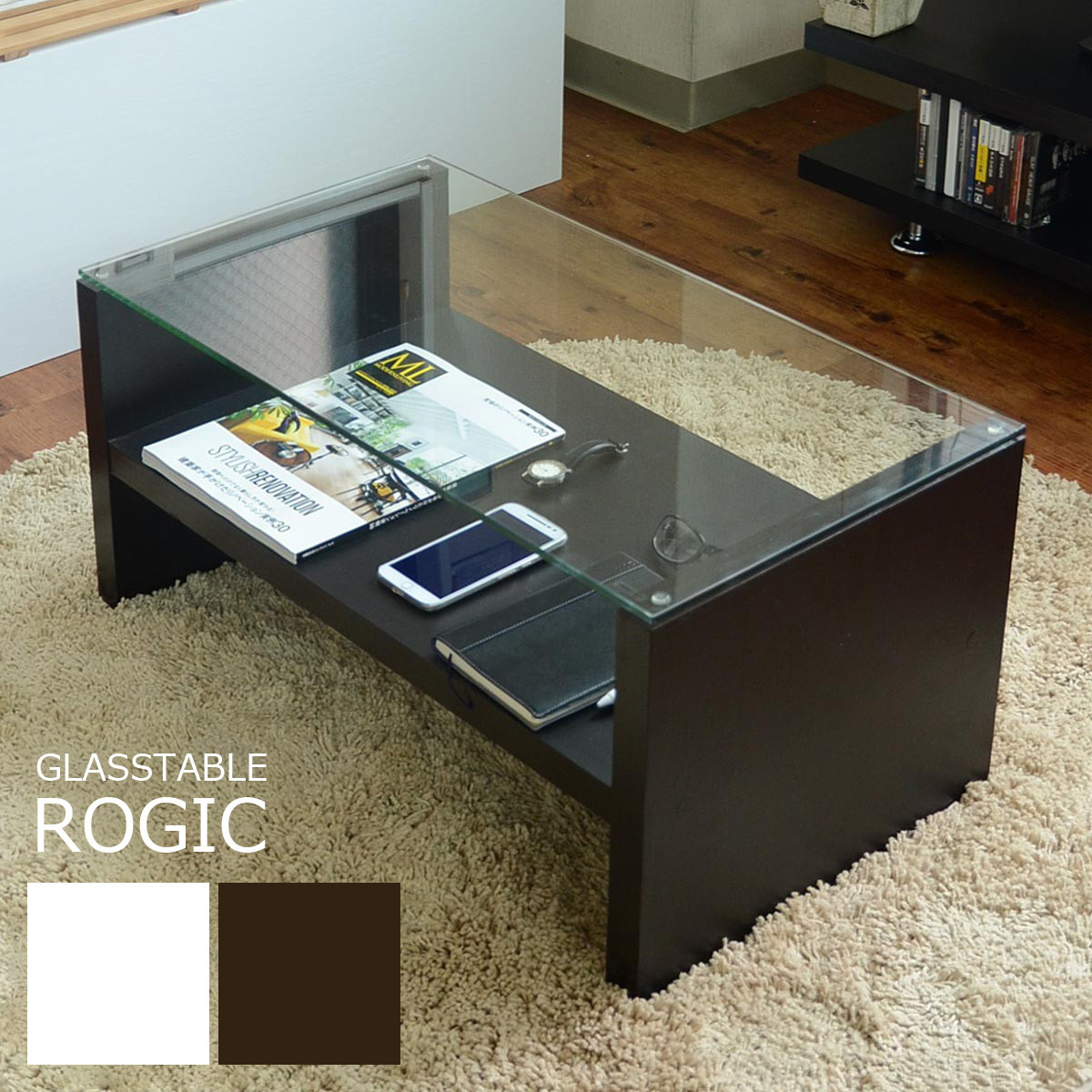  glass table glass table stylish low table glass wooden Northern Europe simple modern coffee table new life 