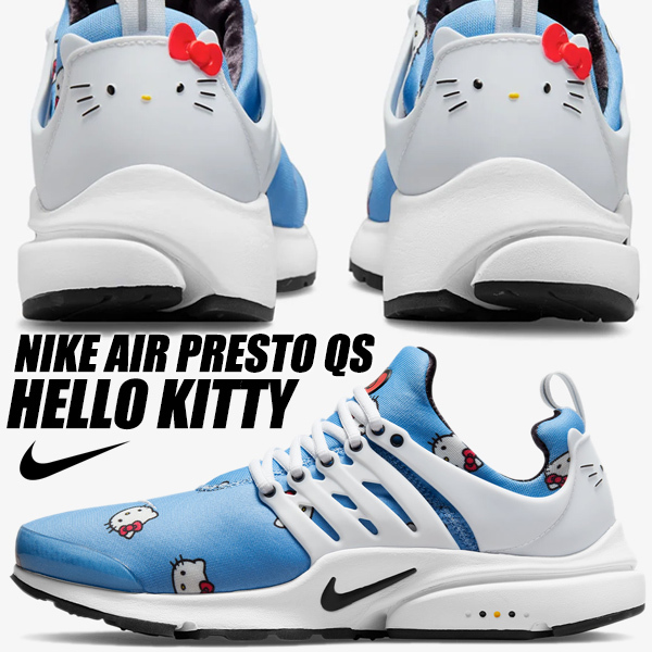 HELLO KITTY × AIR PRESTO "UNIVERSITY BLUE" DV3770-400 （ユニバーシティブルー/ブラック/ホワイト/ライトクリムゾン）