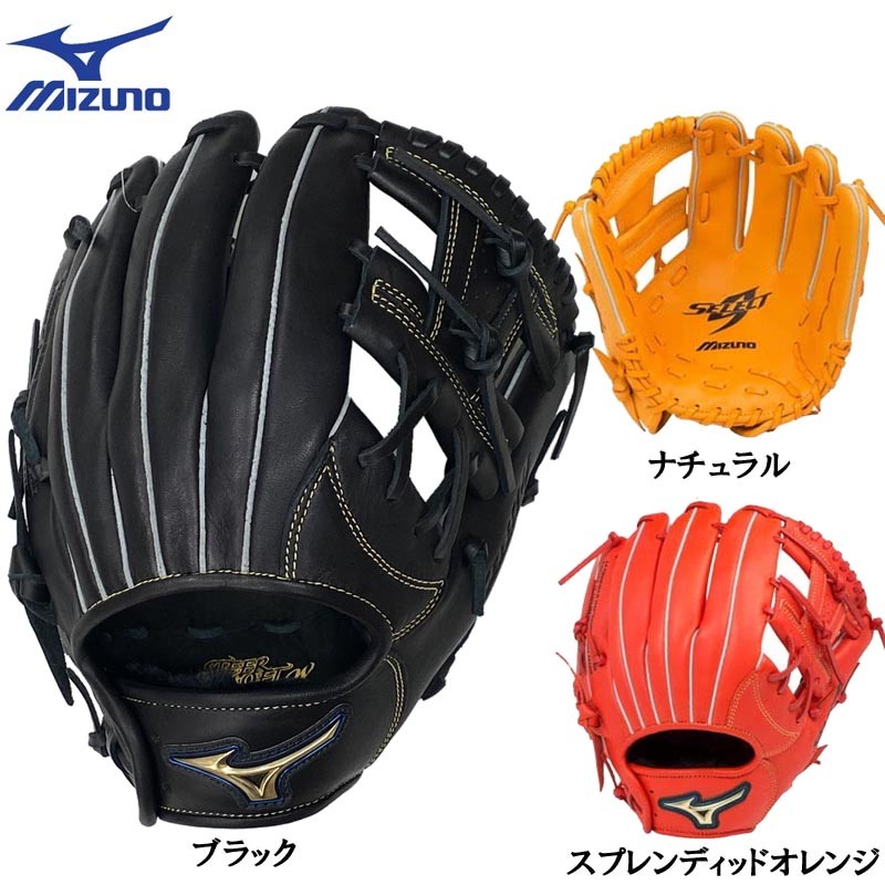 MIZUNO 軟式用セレクトナイン 内野手 （ブラック） 1AJGR16613-09 軟式