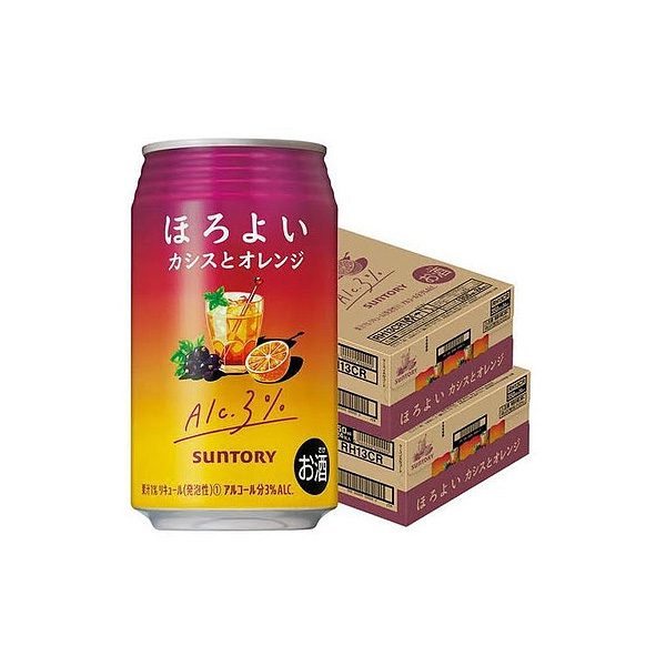 SUNTORY SUNTORY ほろよい カシスとオレンジ 350ml缶 2ケース（48本） サントリー ほろよい サワー、缶チューハイの商品画像