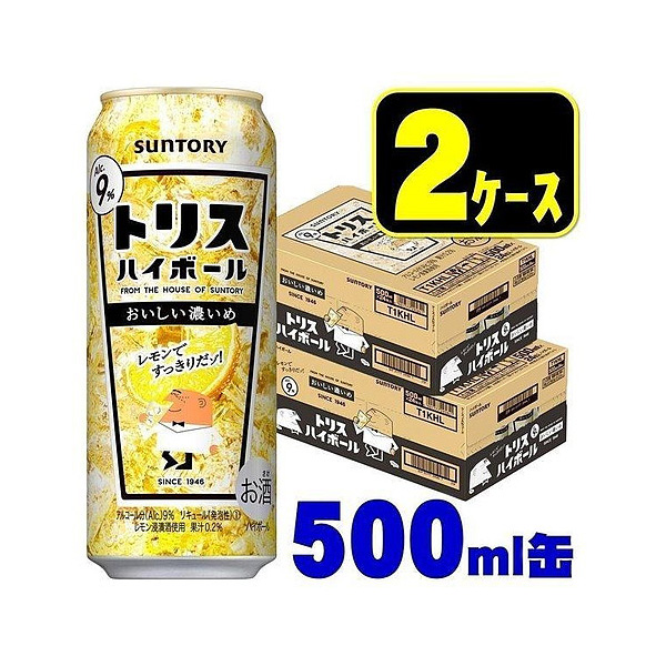 サントリー トリス ハイボール キリッと濃いめ 500ml缶 2ケース（48本）の商品画像