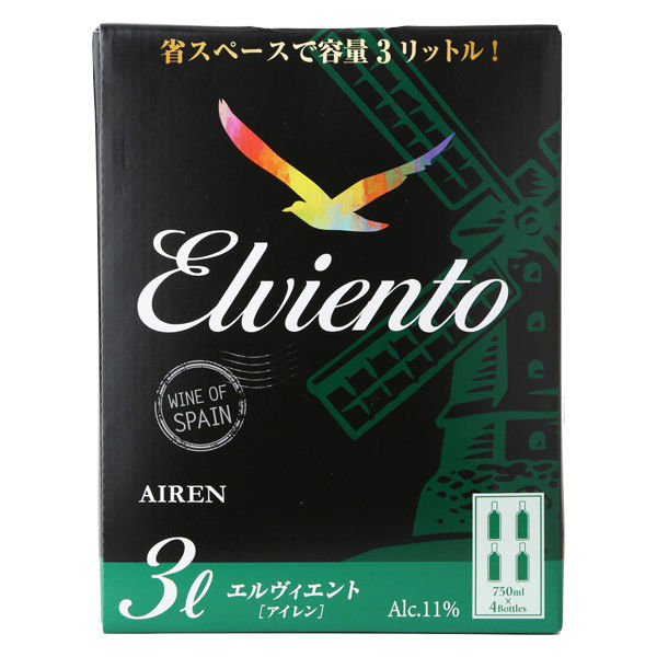 エルヴィエント アイレン NV 3000mlバッグインボックス 1本の商品画像