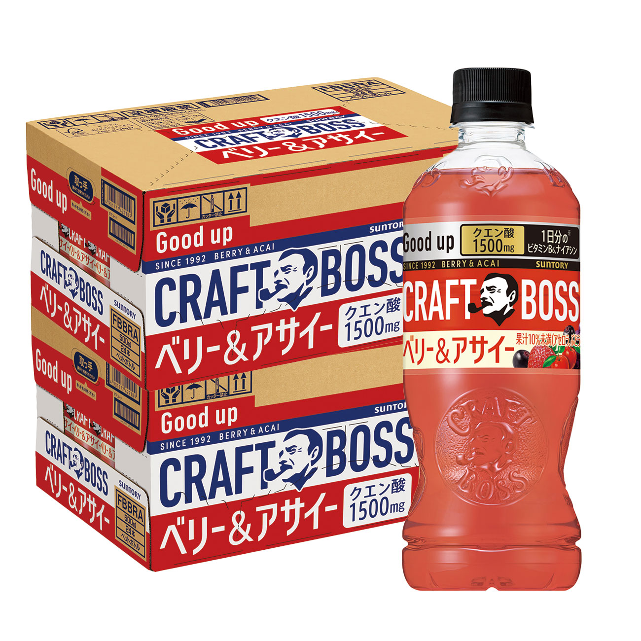 SUNTORY クラフトボス ベリー＆アサイー ペットボトル 500ml×48 BOSS（サントリー） フルーツジュース - 最安値・価格比較 ...