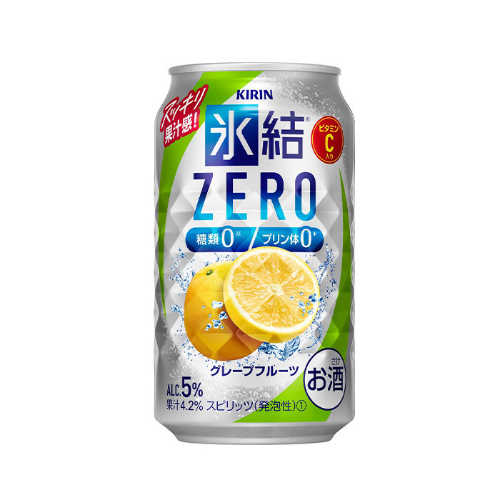 キリン キリン 氷結 ZERO グレープフルーツ 350ml缶 3ケース（72本） 氷結 サワー、缶チューハイの商品画像