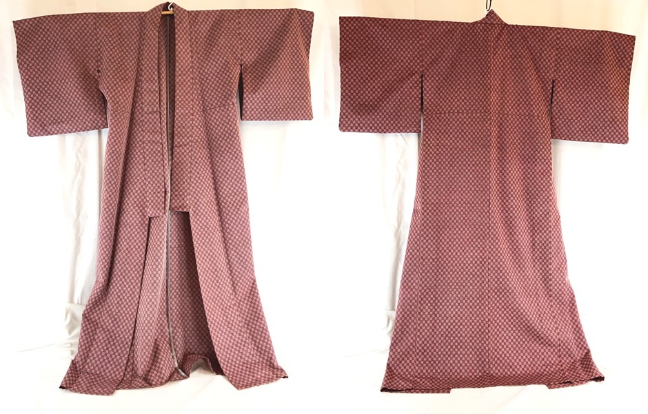  фиолетовый серия общий рисунок кимоно . примерно 62cm задний . длина одежды примерно 146cm б/у одежда женский мир современный KF-4 20230812