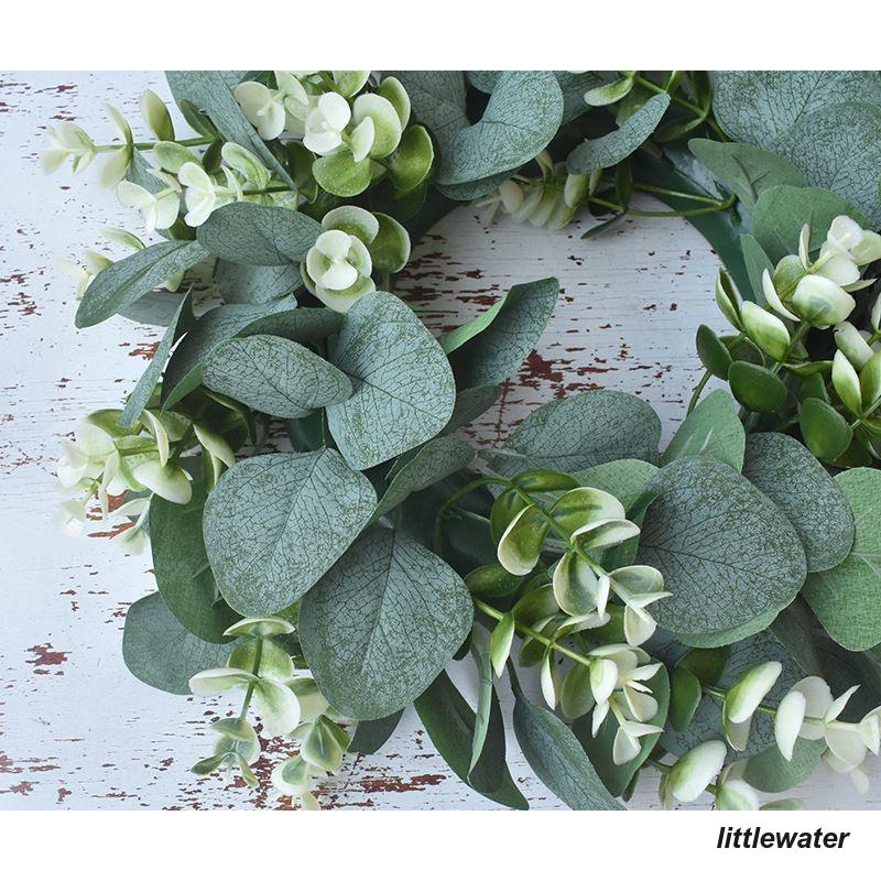  green lease natural lease artificial flower ornament wall decoration entranceway decoration leaf .. flower interior ornament Circle round shape interior outdoors Christmas opening festival 