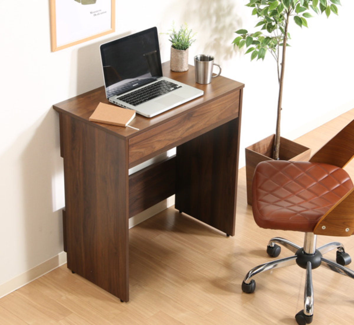  Work desk width 70cm computer desk drawer attaching ( compact desk slim PC desk storage )