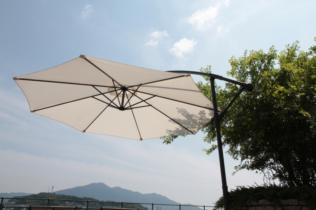  parasol hanging parasol garden parasol ( large hanging aluminium UV cut sunshade garden outdoors umbrella heat countermeasure sunshade )