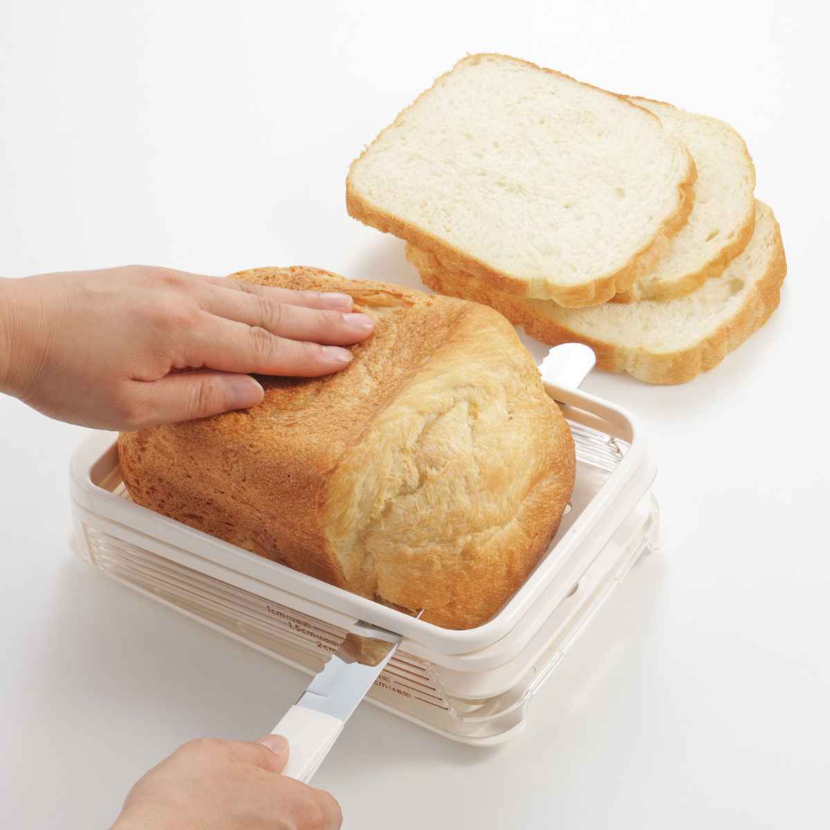  bread case cover attaching home bakery slicer with a hood ( bread case bread cutting guide bread slicer plain bread slicer slice bread cutting made in Japan )