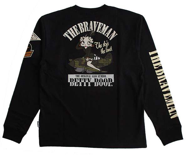 ベティーブープ Betty Boop メンズ 長袖Tシャツ ロンT The BRAVE-MAN