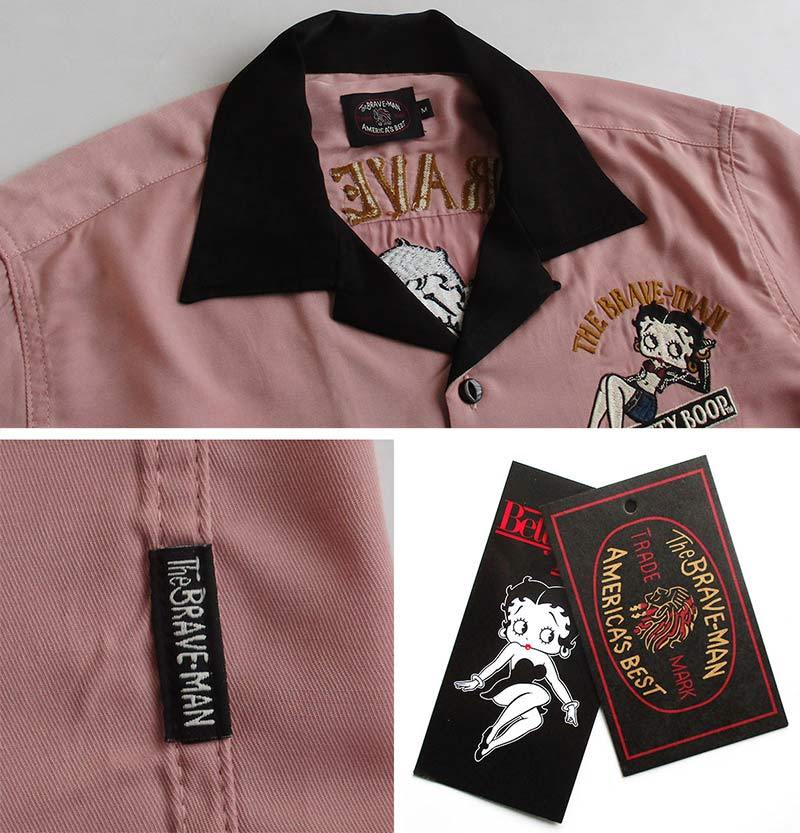 ベティーブープ レーヨンボーリングシャツ メンズ レディース Betty
