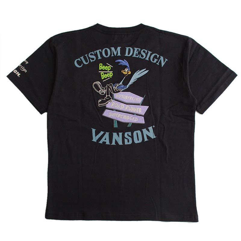 【てんトさん専用】vanson ルーニーテューンズ半袖Tシャツ　ロードランナー VANSON（バンソン） Tシャツ メンズ 半袖 ルーニー・テューンズ