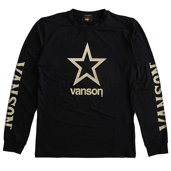 VANSON（バンソン） メンズ ドライ長袖Tシャツ ロンT : LL-Factory