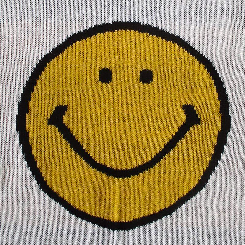 スマイリーフェイス Smiley face ジャガード クルーセーター