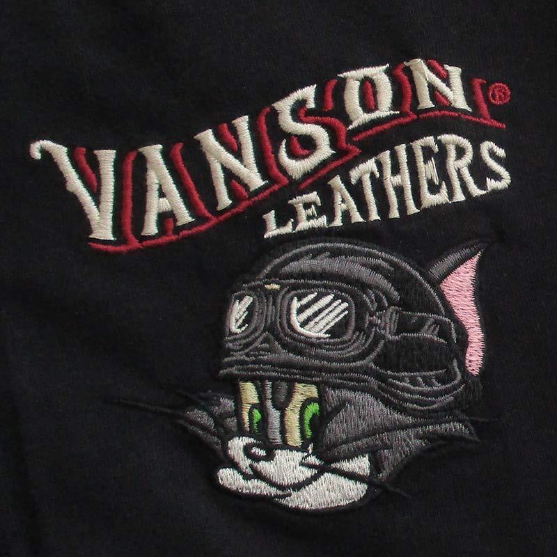 VANSON バンソン トムとジェリー ポロシャツ メンズ 半袖 刺繍