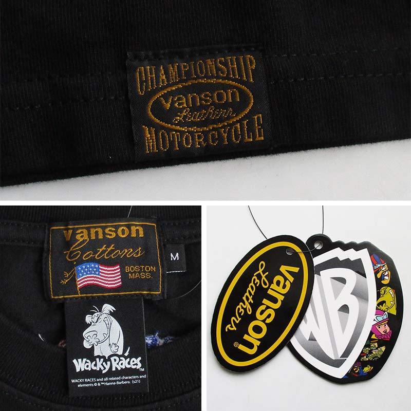 VANSON Tシャツ メンズ 半袖 バンソン Wacky Races