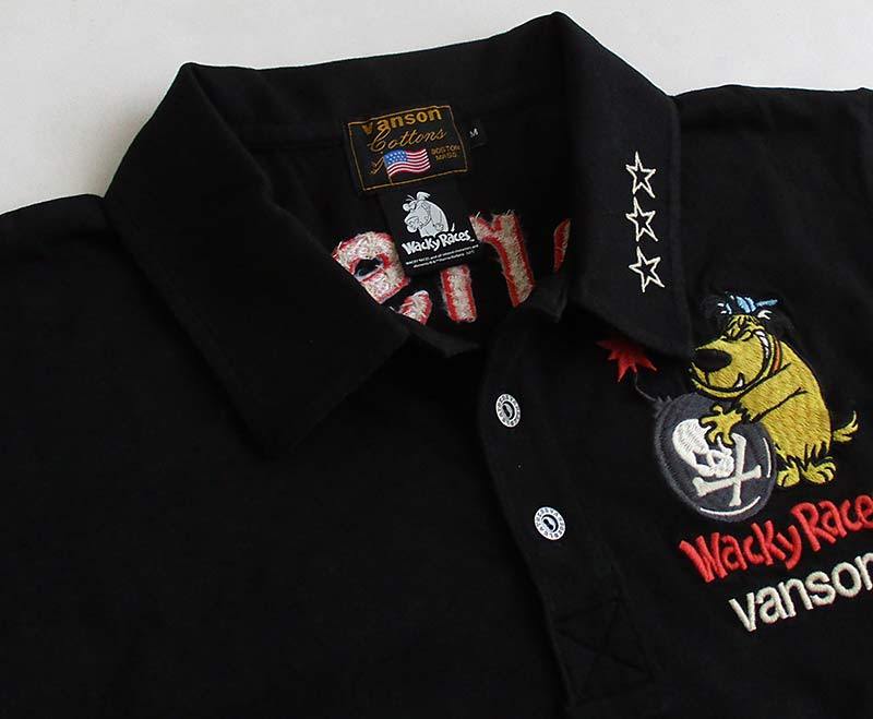 Vanson ポロシャツ 　ブラックXL VANSON(バンソン) / ポロシャツ/XL/コットン/BLK/無地 | 古着の