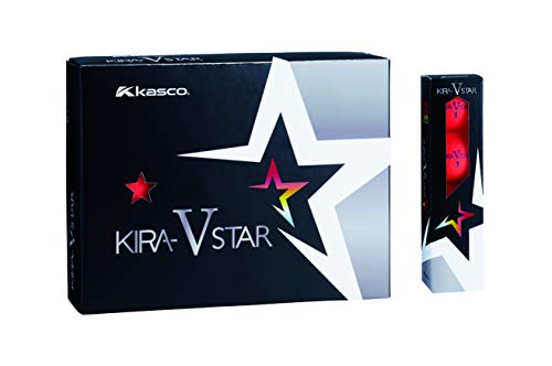 kasco KIRA STAR V ゴルフボール （レッド） 2019年モデル 1ダース KIRA ゴルフボールの商品画像