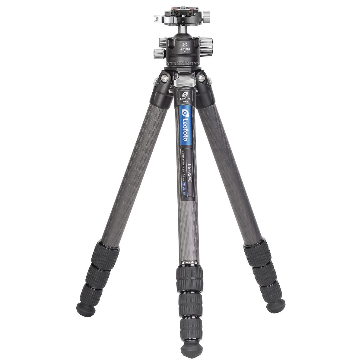 レオフォト レンジャーシリーズ カーボン三脚 雲台セット LS-324C＋LH40PCL （4段/自由雲台付き）の商品画像