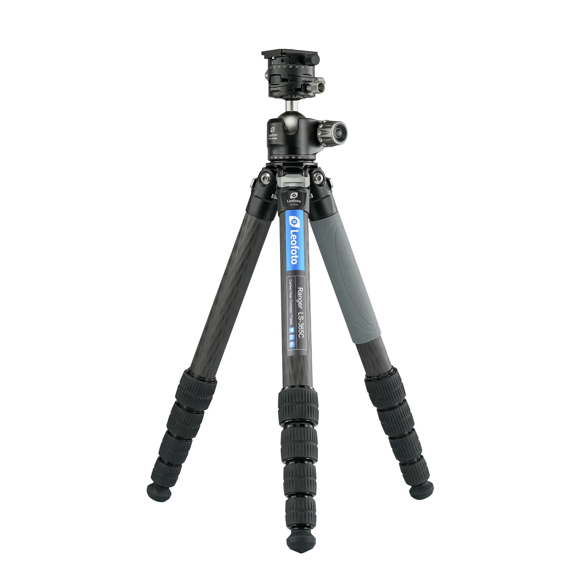 Leofoto レンジャー三脚雲台セット LS-365C＋LH-47GR（カーボン/5段/ギア搭載自由雲台付き）の商品画像