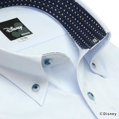 to-kyo- рубашка TOKYO SHIRTS [ Disney * большой размер ] форма устойчивость кнопка down цвет длинный рукав рубашка ( голубой )