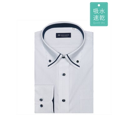 to-kyo- рубашка TOKYO SHIRTS [ стрейч ] форма устойчивость кнопка down цвет длинный рукав вязаный рубашка ( голубой )