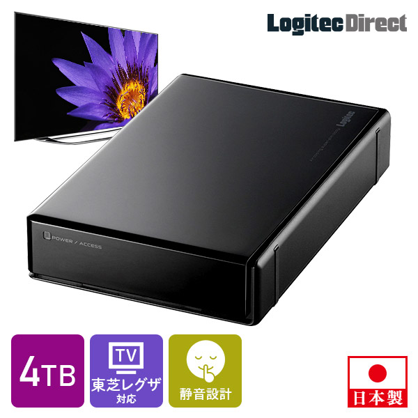 ロジテック LHD-EN040U3TVW [LHD-ENU3TVWシリーズ 4TB] HDD、ハードディスクドライブの商品画像