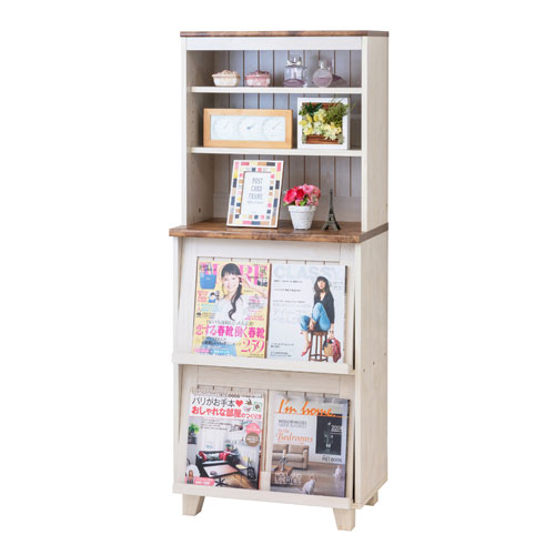 クロシオ カントリー フラップキャビネット W600×D400×H1510mm 52531の商品画像