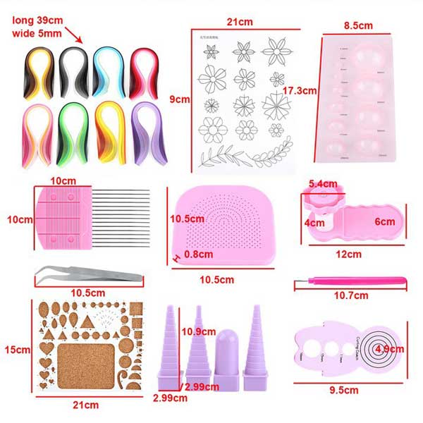 ペーパークイリング セット ペーパークラフト 道具 DIY 材料