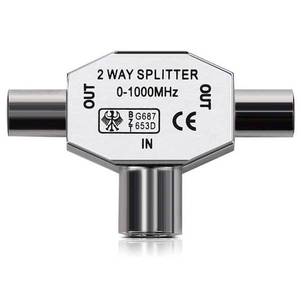 2TONE スプリッター　アンテナ九州 楽天市場】アンテナ分配器 1m テレビケーブル2本付 地デジ BSCS 4K/8K