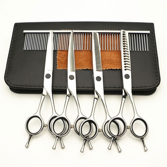 トリミング　ハサミセット Amazon | seathestars 5点セット 専用ケース付き トリミング