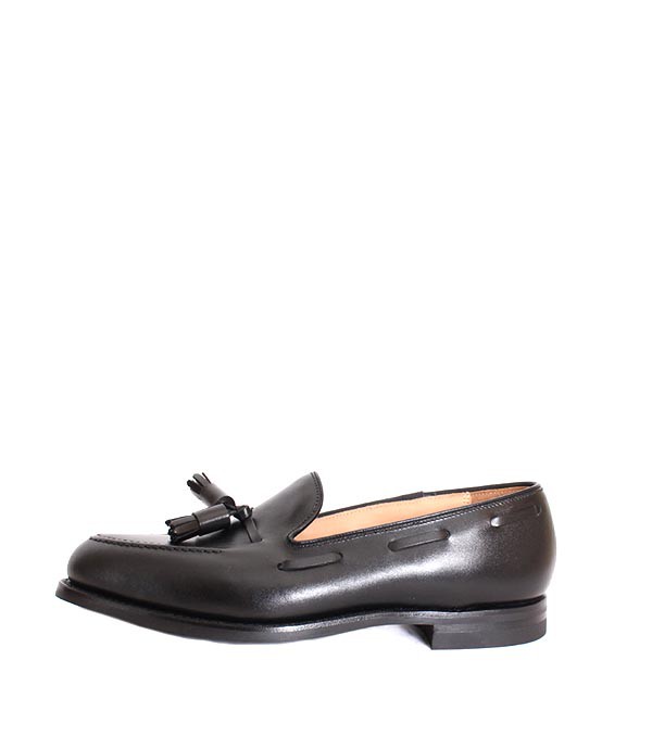 CROCKETT&amp;JONES Crockett & Jones CAVENDISH3/kya Ben тарелка 3 черный кисточка Loafer машина f кожа 