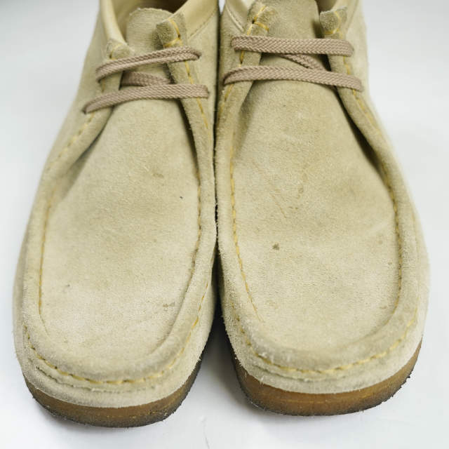 Clarks Clarks Wallabeewala Be 35405 8(26cm) песочный бежевый замша блинчики подошва обувь f1032