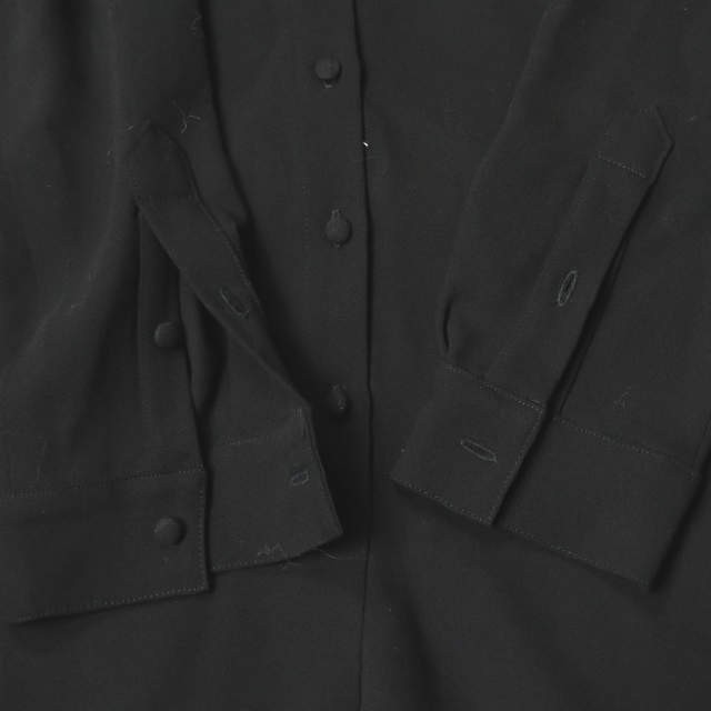  mezzo n лисица MAISON KITSUNE шерсть Safari рубашка все в одном FW14-MK-101-JS 38 черный Jump костюм длинный рукав детский комбинезон шорты 