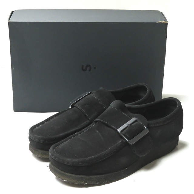  Clarks United Arrows Clarks x UNITED ARROWS специальный заказ Wallabee Monkwala Be monkUK6.5(25cm)monk ремешок мокасины водоотталкивающий замша 