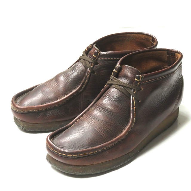  Clarks Clarks WALLABEE BOOTwala Be ботинки 35422 81/2(26.5cm) BROWN OILY чукка блинчики подошва обувь 