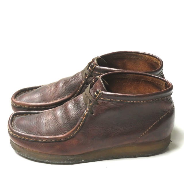  Clarks Clarks WALLABEE BOOTwala Be ботинки 35422 81/2(26.5cm) BROWN OILY чукка блинчики подошва обувь 