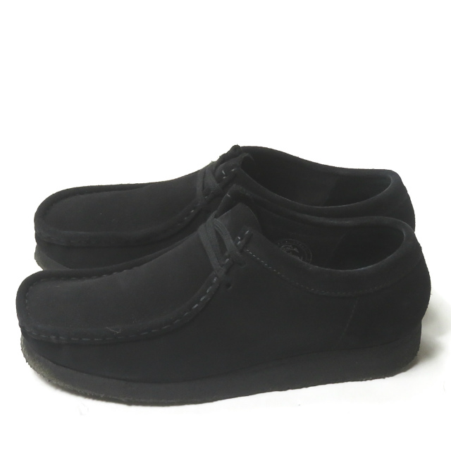  Clarks Clarks WALLABEE LO BOOT BLACK SUEDEwala Be low ботинки замша 26133279 UK8(US9) черный водоотталкивающий мокасины обувь 
