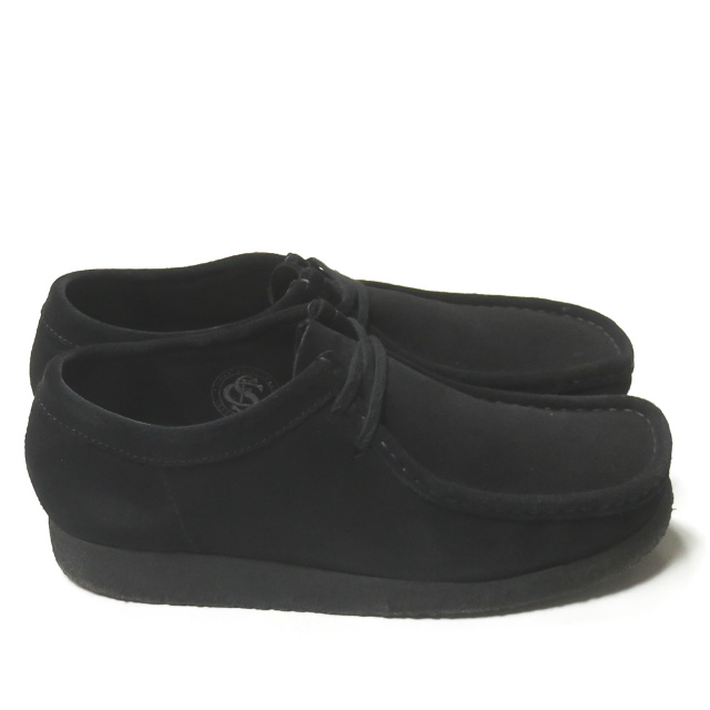 Clarks Clarks WALLABEE LO BOOT BLACK SUEDEwala Be low ботинки замша 26133279 UK8(US9) черный водоотталкивающий мокасины обувь 