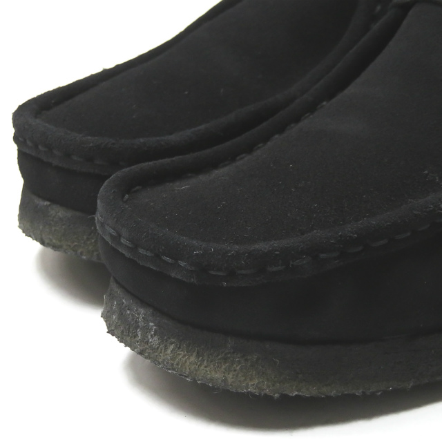  Clarks Clarks WALLABEE LO BOOT BLACK SUEDEwala Be low ботинки замша 26133279 UK8(US9) черный водоотталкивающий мокасины обувь 