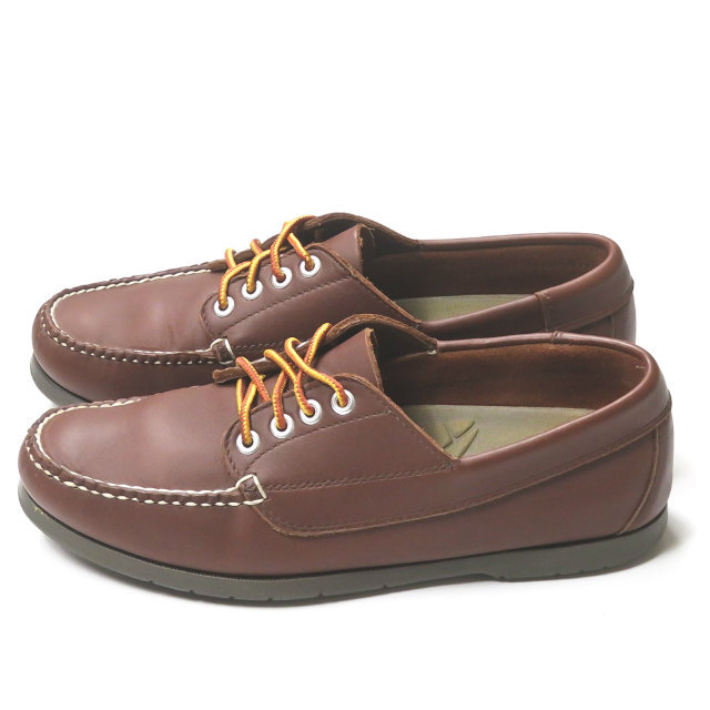  L e рубин nL.L.Bean Blucher Handsewn Moccasins кожа мокасины 137102 US7.5EE(25.5cm) Brown голубой коричневый -mok обувь 