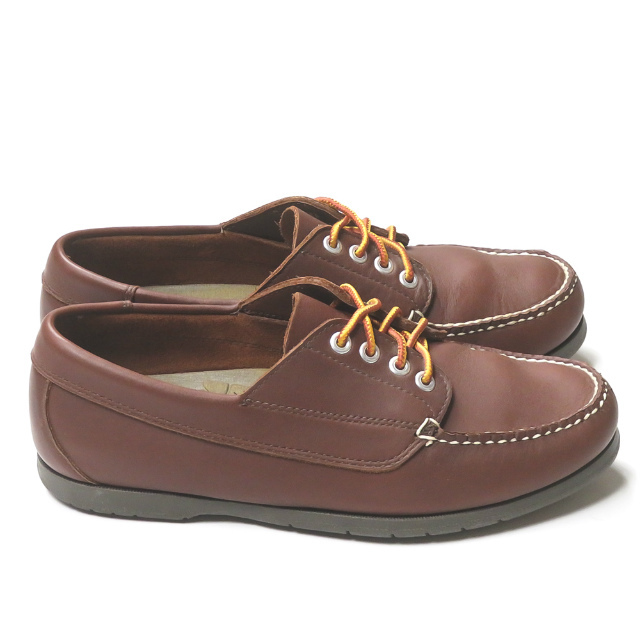  L e рубин nL.L.Bean Blucher Handsewn Moccasins кожа мокасины 137102 US7.5EE(25.5cm) Brown голубой коричневый -mok обувь 
