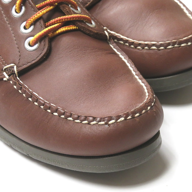  L e рубин nL.L.Bean Blucher Handsewn Moccasins кожа мокасины 137102 US7.5EE(25.5cm) Brown голубой коричневый -mok обувь 