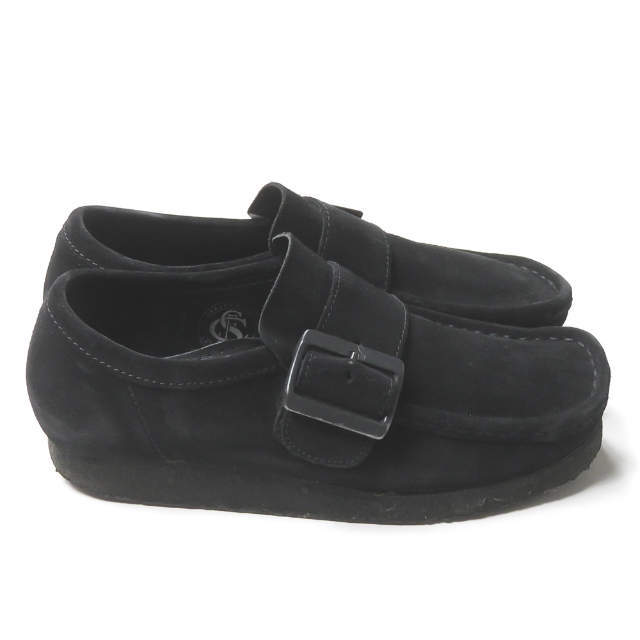 Clarks x UNITED ARROWS Clarks United Arrows Wallabee Monkwala Be monk водоотталкивающий замша US7.5(25.5cm) черный mc67486