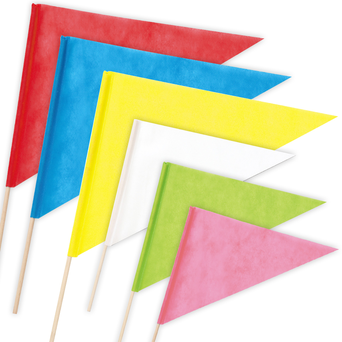  triangle flag flag 390×300mm Kids child motion . physical training festival hand flag in stock flag plain presentation associated goods arts and sciences ..... costume Dance stick 