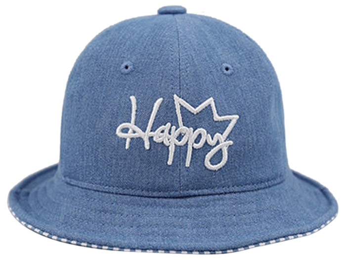  младенец baby Kids для шляпа baketo шляпа шляпы для сафари Denim с козырьком . шляпа от солнца вышивка симпатичный девочка мужчина голубой ультрафиолетовые лучи UV cut 
