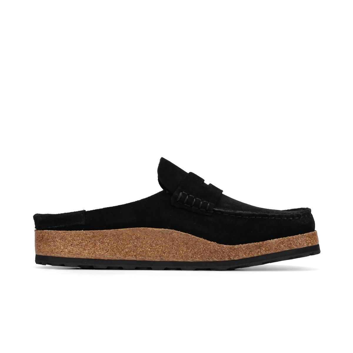 BIRKENSTOCK NAPLES SUEDE LEATHER [REGULAR] Birkenstock ne- тянуть s замша кожа постоянный Fit мужской BLACK черный BKS-1024880