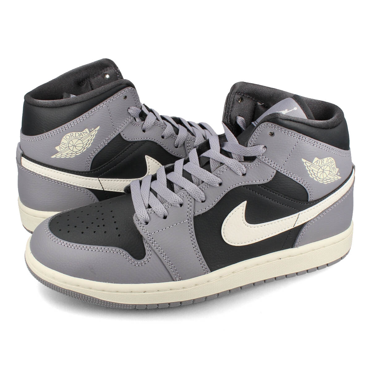 NIKE WMNS AIR JORDAN 1 MID "CEMENT GREY" BQ6472-022 （セメントグレー/アンスラサイト/セイル） Jordan エア ジョーダン 1 レディーススニーカーの商品画像